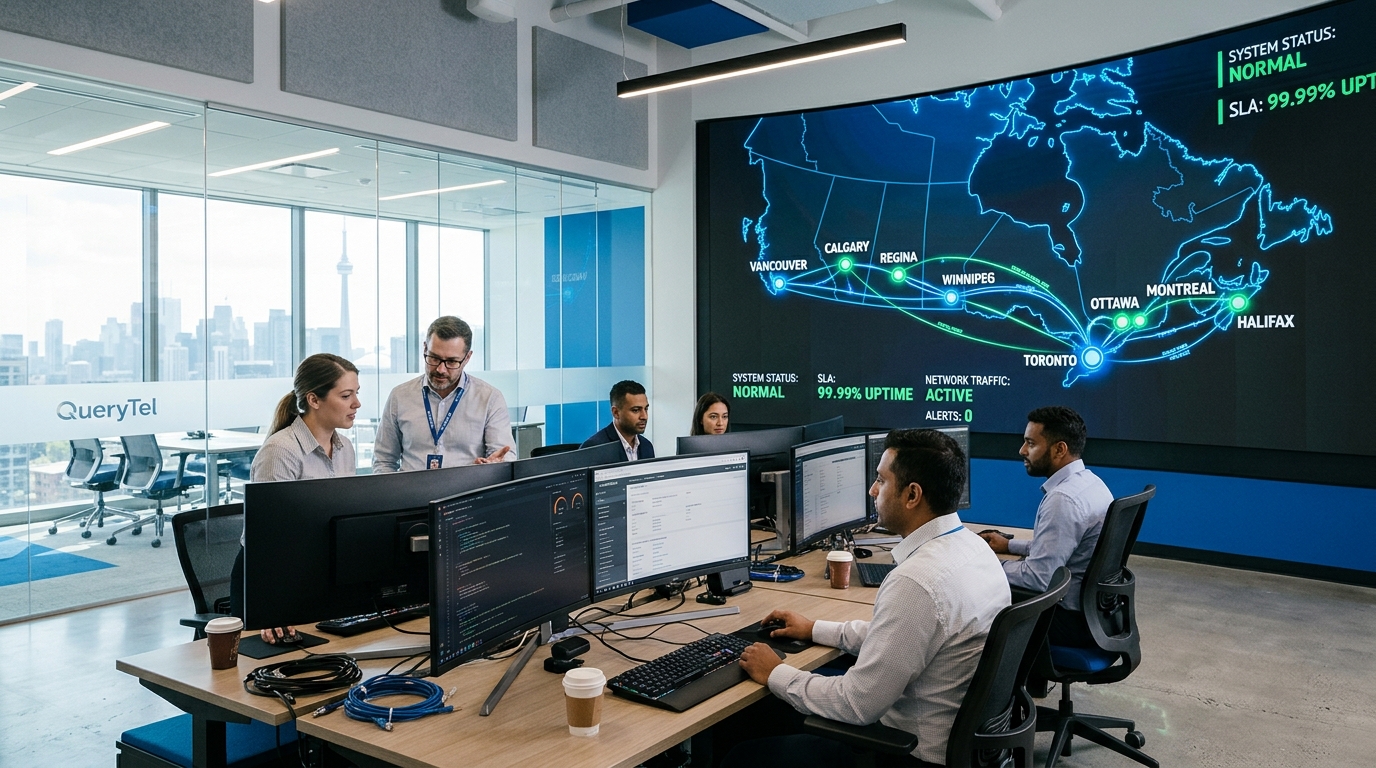 QueryTel Nationwide Canadian IT Network Operations Center & Smart Hands Dispatch
