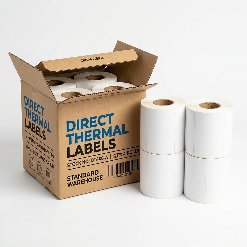 Direct Thermal Label Rolls Standard Warehouse