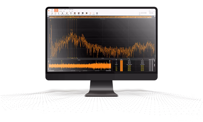 Network engineer performing spectrum analysis and RF validation on site